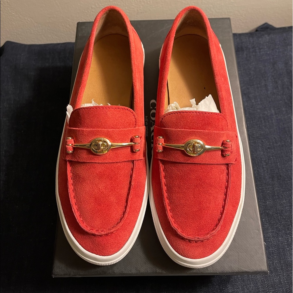Coach suede sneakers